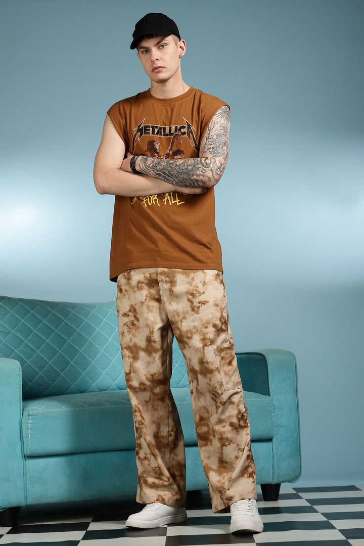 Cloudy: Printed Cargo Pants