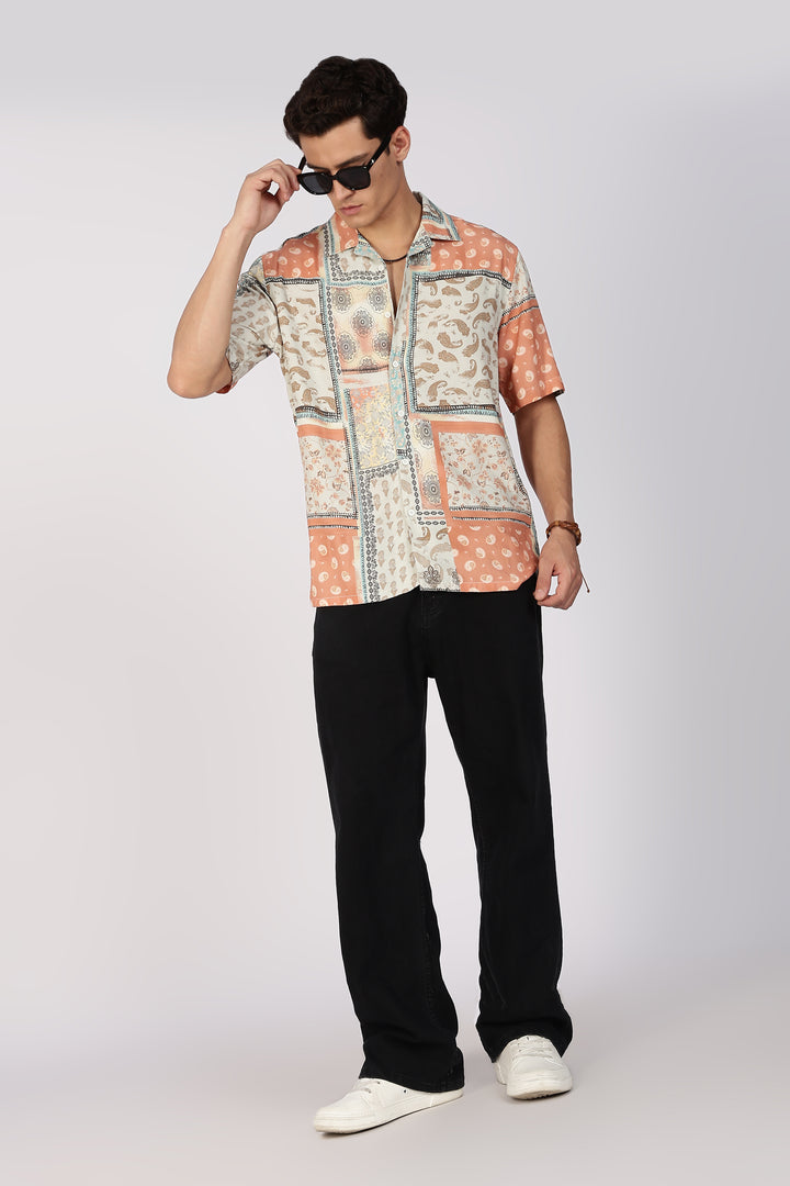 Traditional Print Cuban shirt