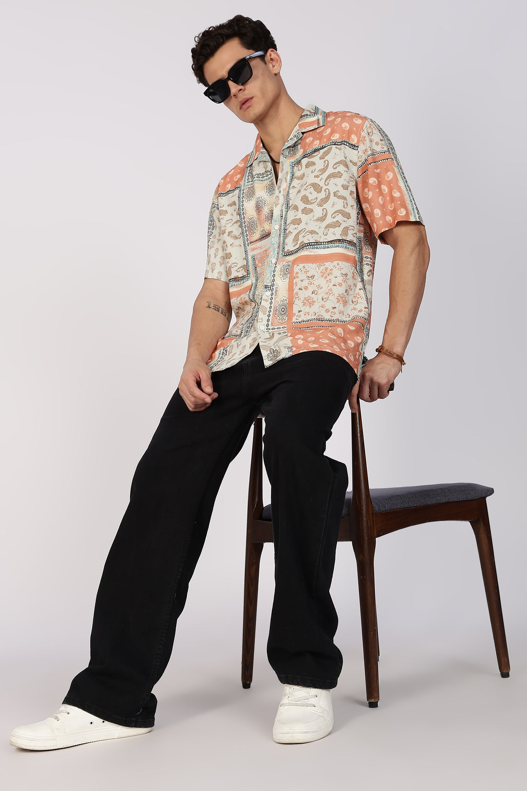 Traditional Print Cuban shirt