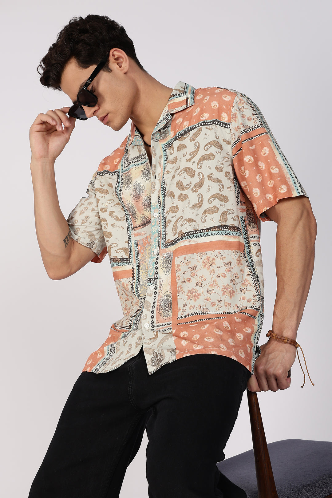 Traditional Print Cuban shirt