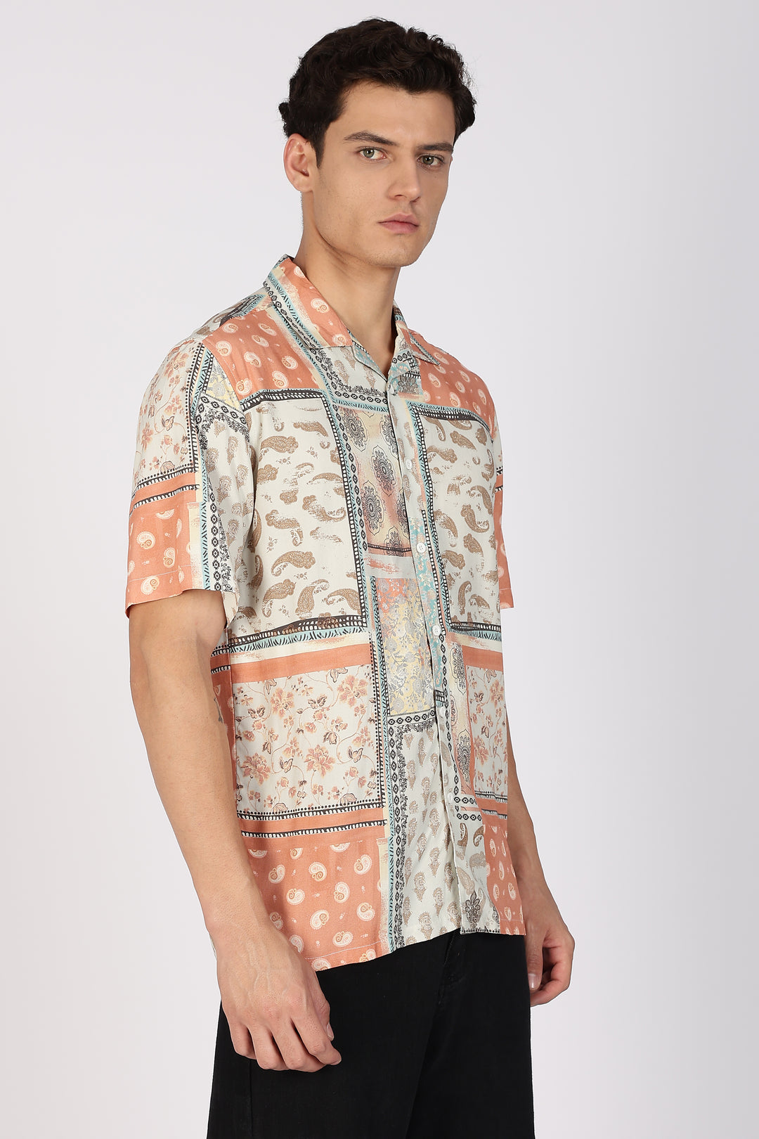 Traditional Print Cuban shirt