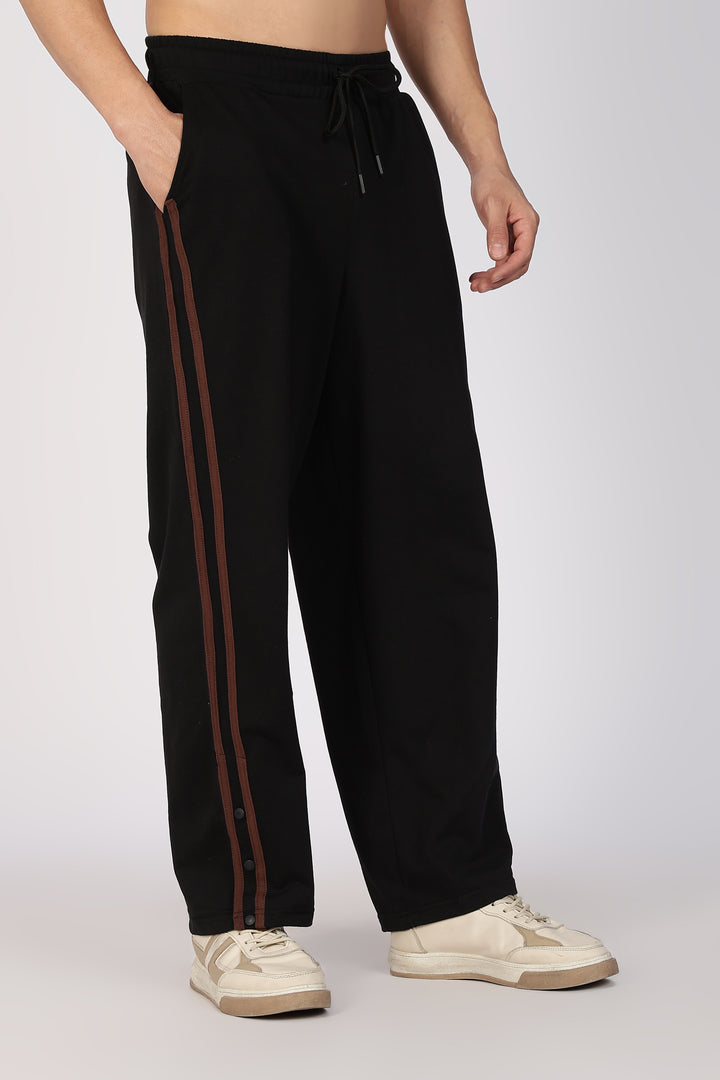 Brown Striped Joggers