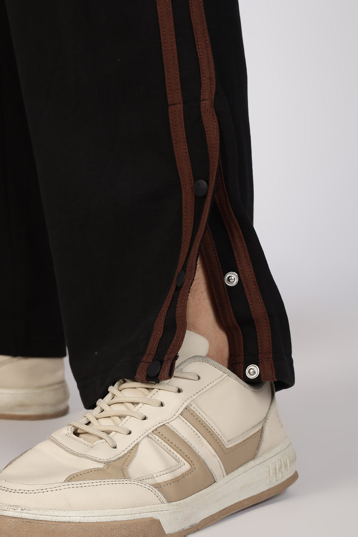 Brown Striped Joggers