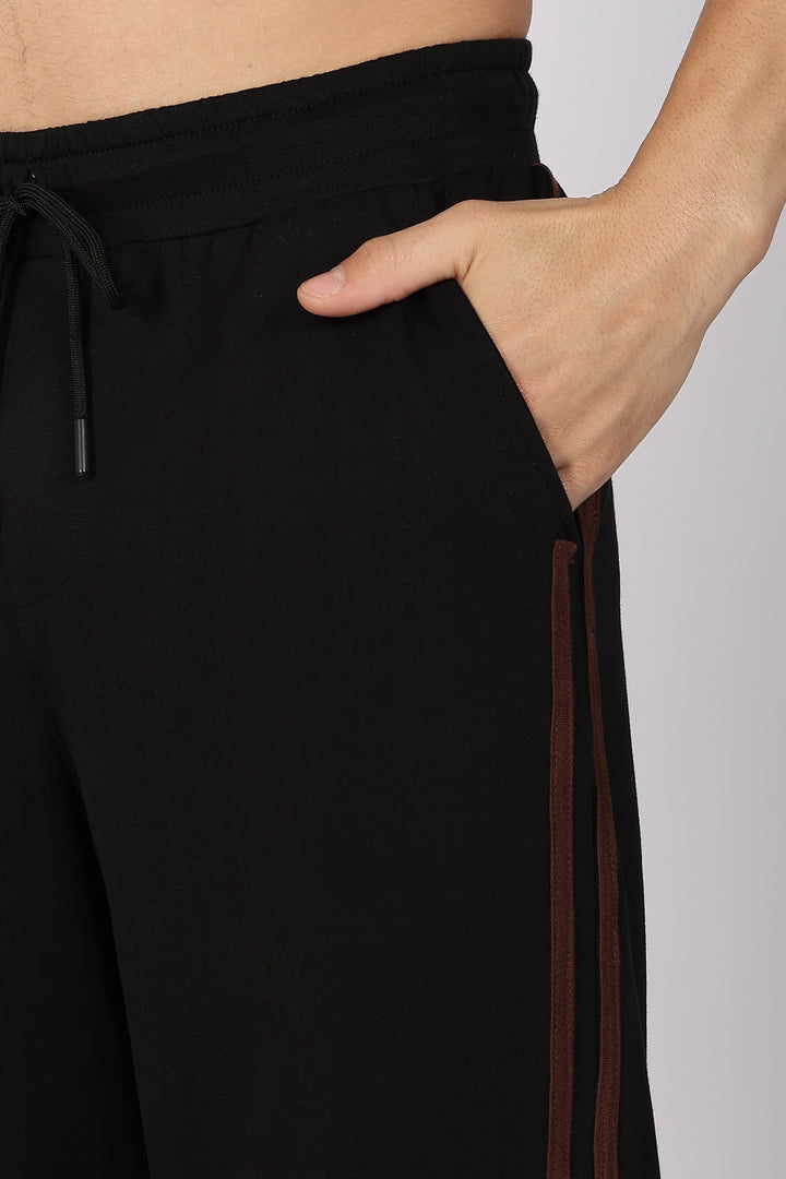 Brown Striped Joggers