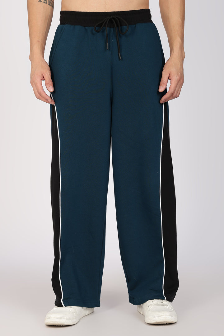 Cut & Sew Teal Joggers