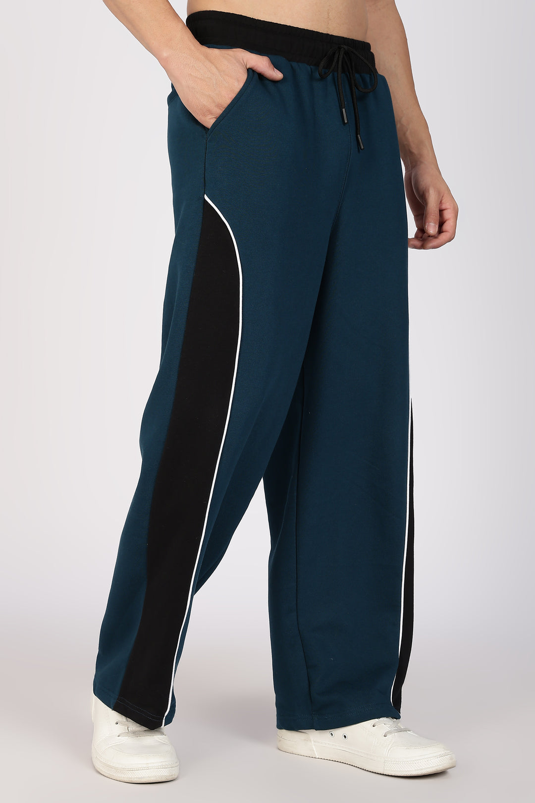 Cut & Sew Teal Joggers