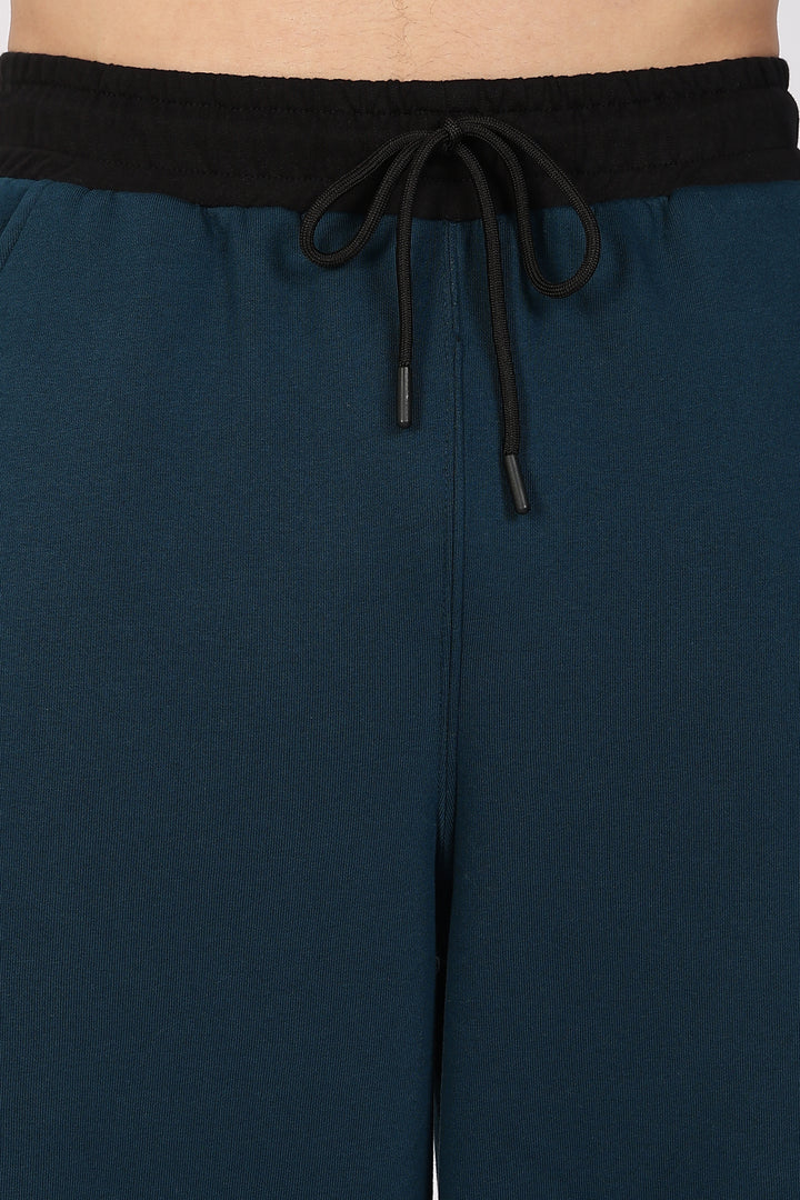 Cut & Sew Teal Joggers