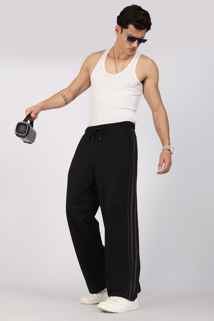 Perfect Stripes: Black joggers