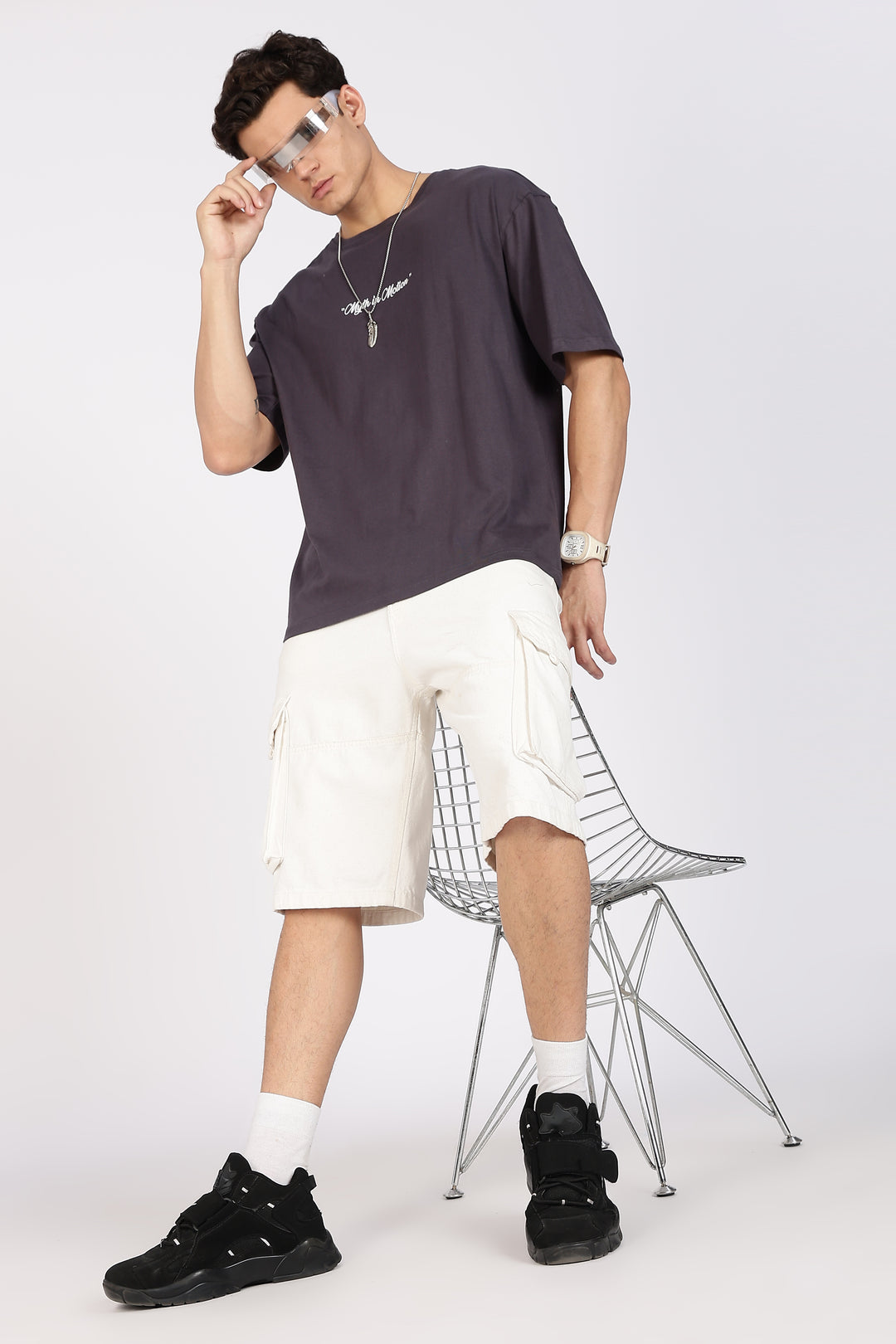 Mythos: Dark Grey Oversized T-shirt