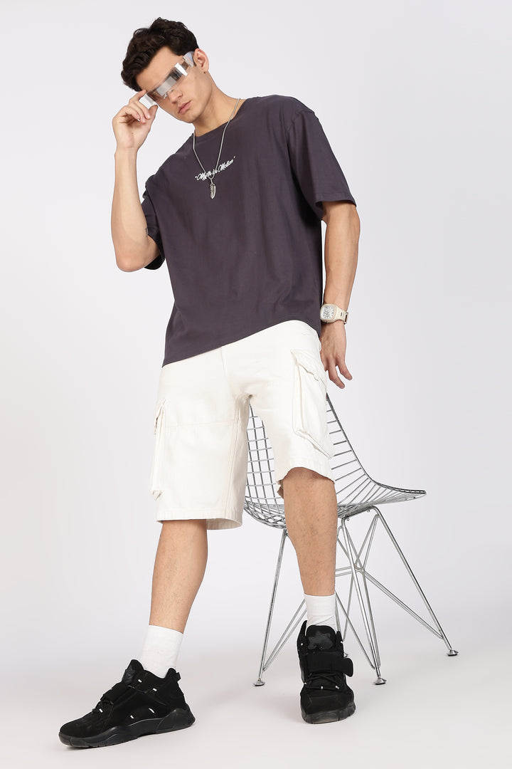 Mythos: Dark Grey Oversized T-shirt