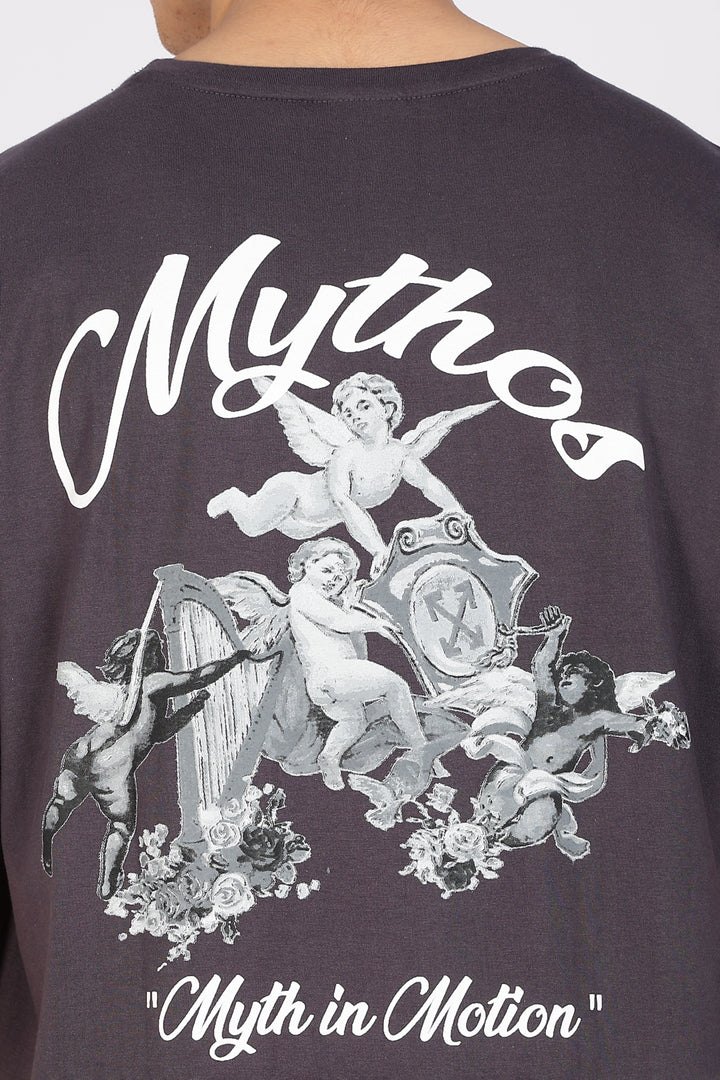 Mythos: Dark Grey Oversized T-shirt