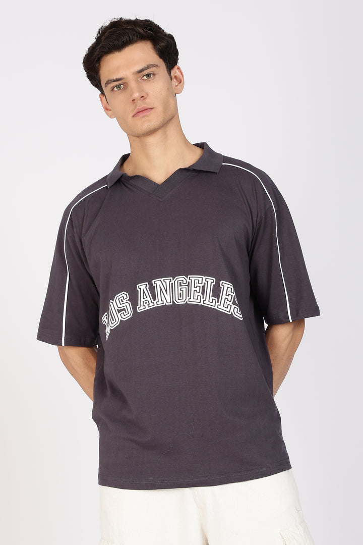 Los Angeles: Oversized Polo Shirt