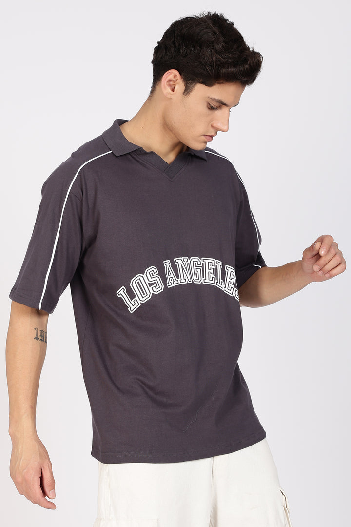 Los Angeles: Oversized Polo Shirt