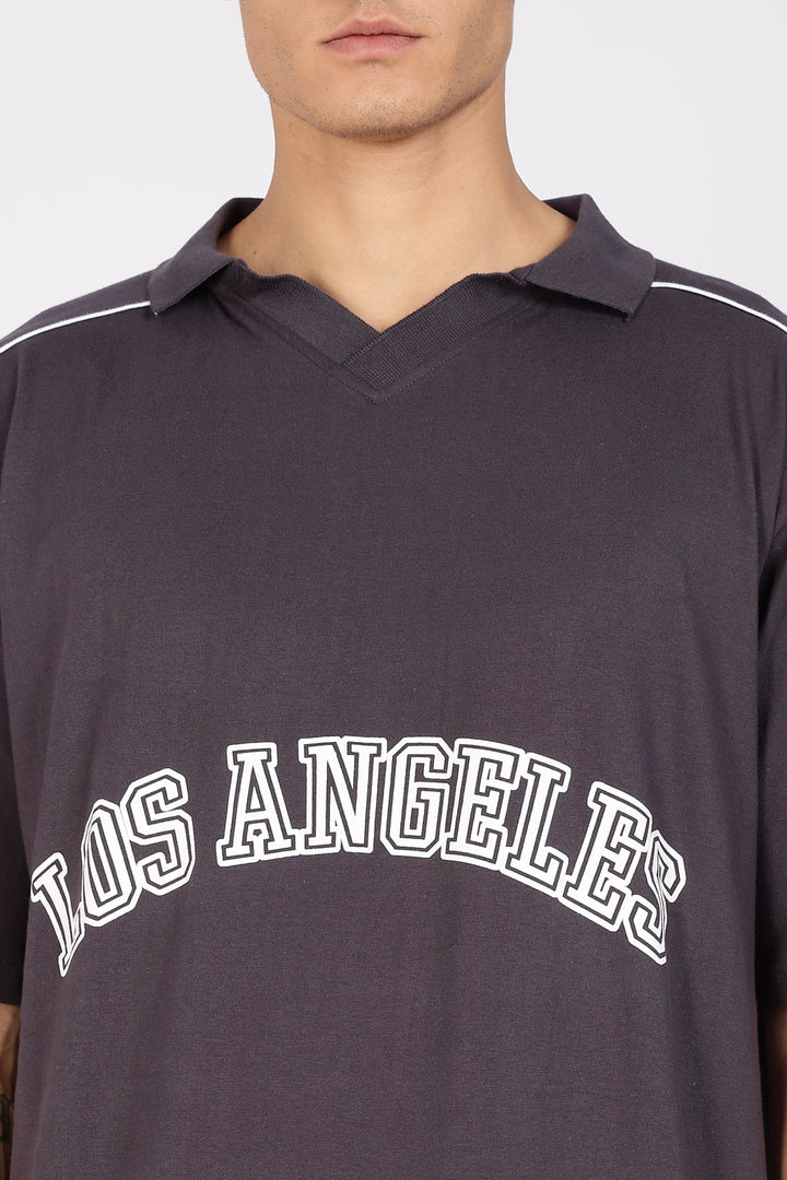 Los Angeles: Oversized Polo Shirt