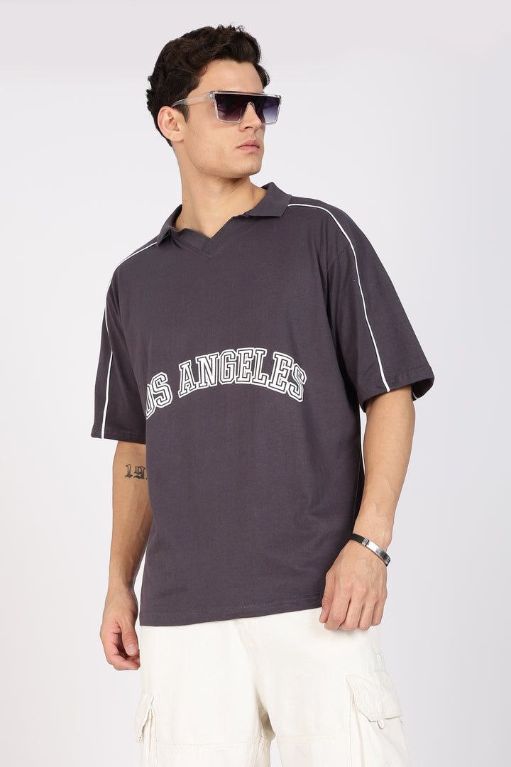 Los Angeles: Oversized Polo Shirt
