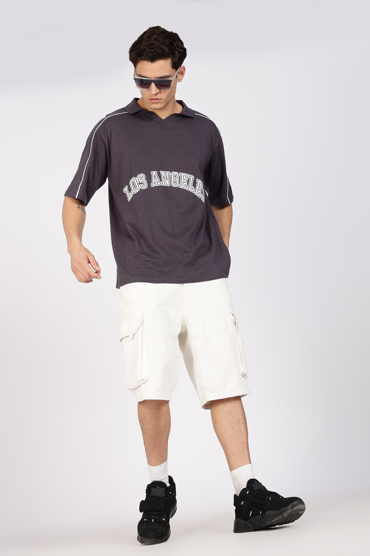 Los Angeles: Oversized Polo Shirt