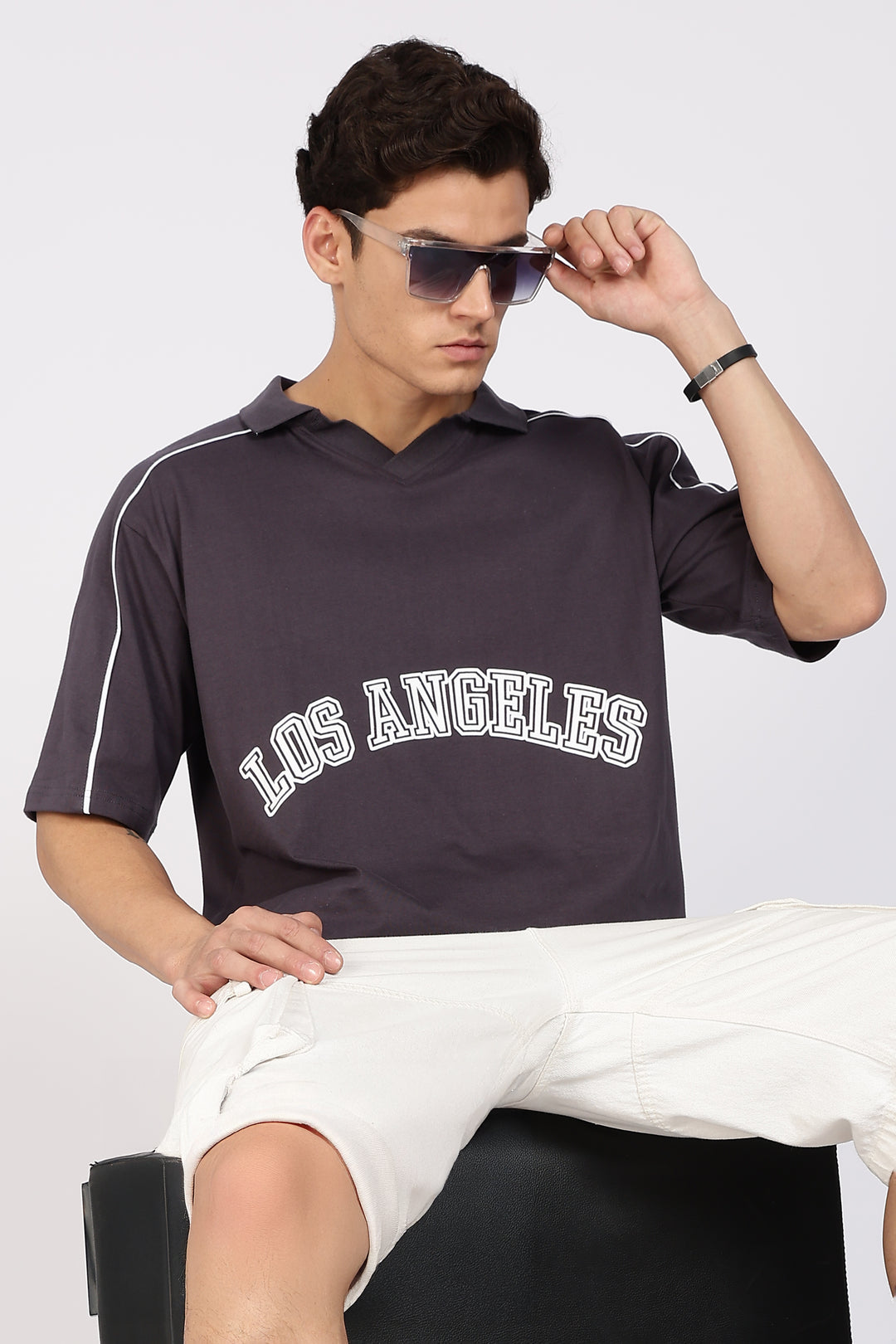 Los Angeles: Oversized Polo Shirt