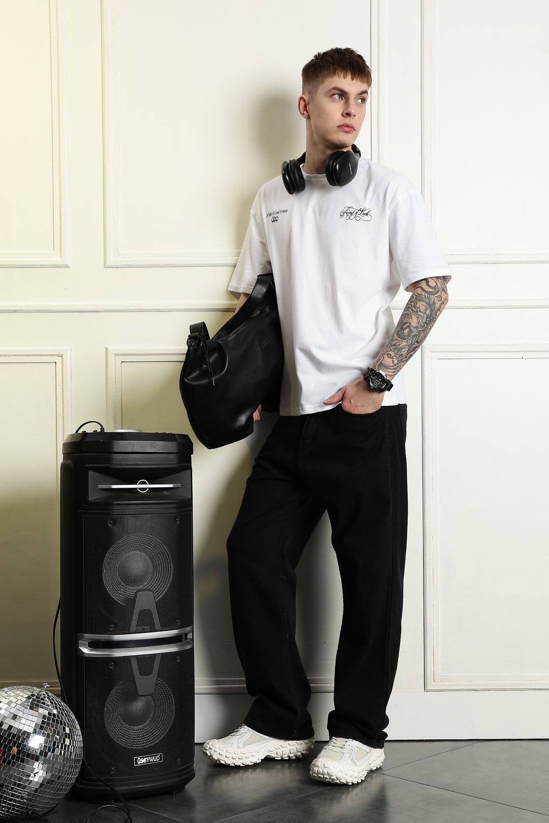 Luck: White Oversized T-shirt
