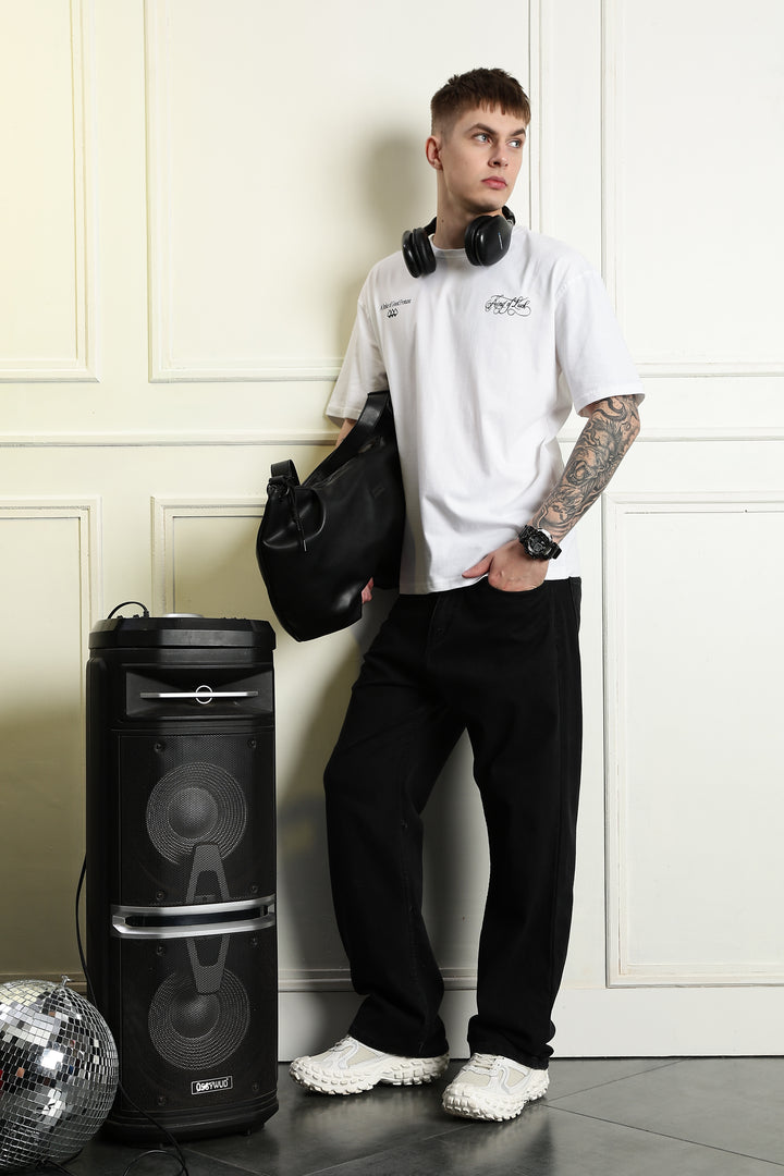 Luck: White Oversized T-shirt