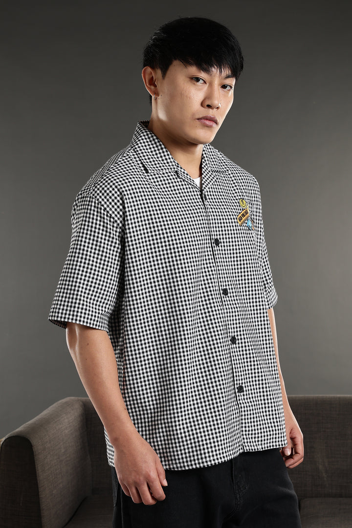Keychain: Oversized Embroidery Checks Shirt