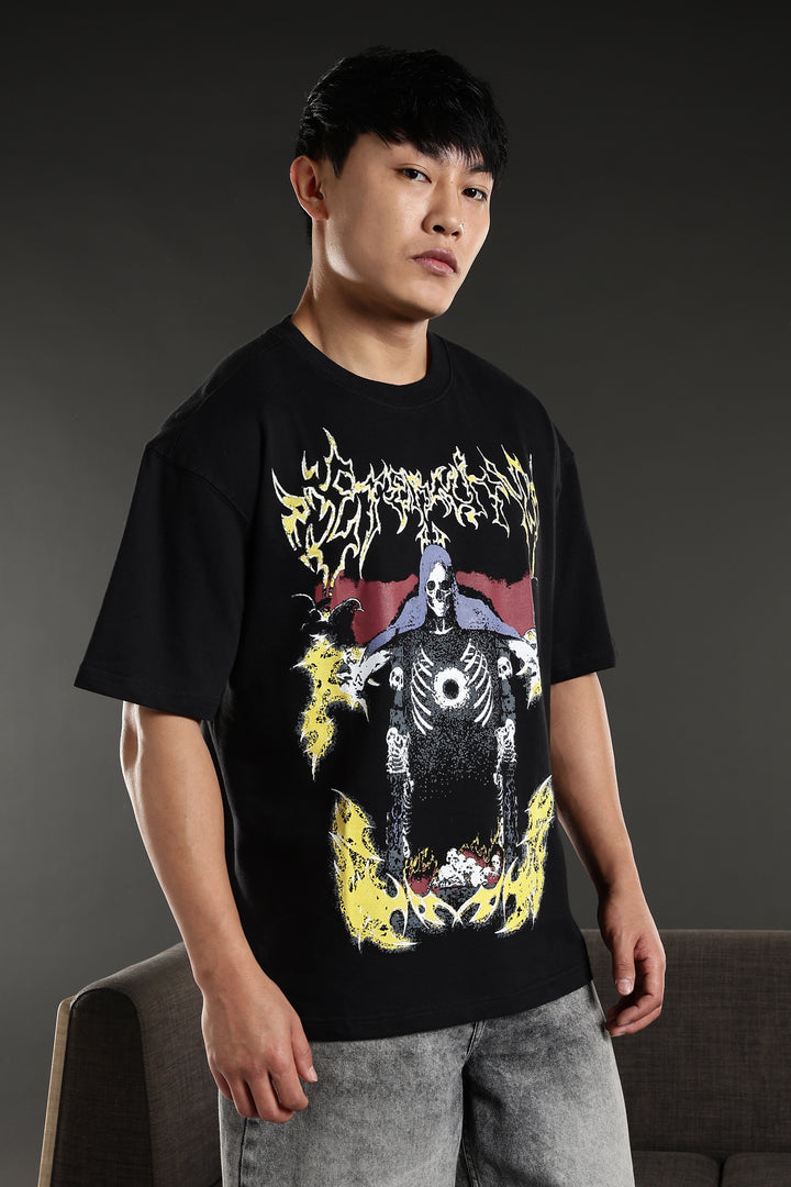Emperor: Black Oversized T-shirt