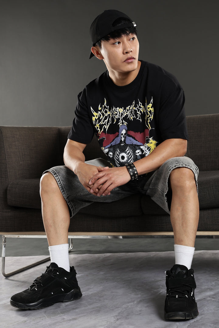 Emperor: Black Oversized T-shirt