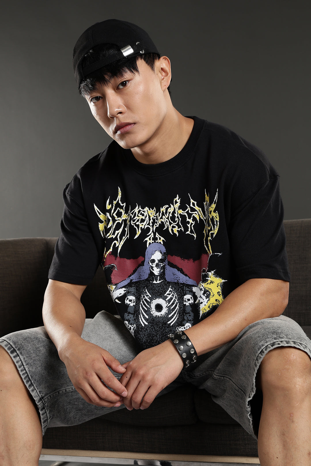 Emperor: Black Oversized T-shirt