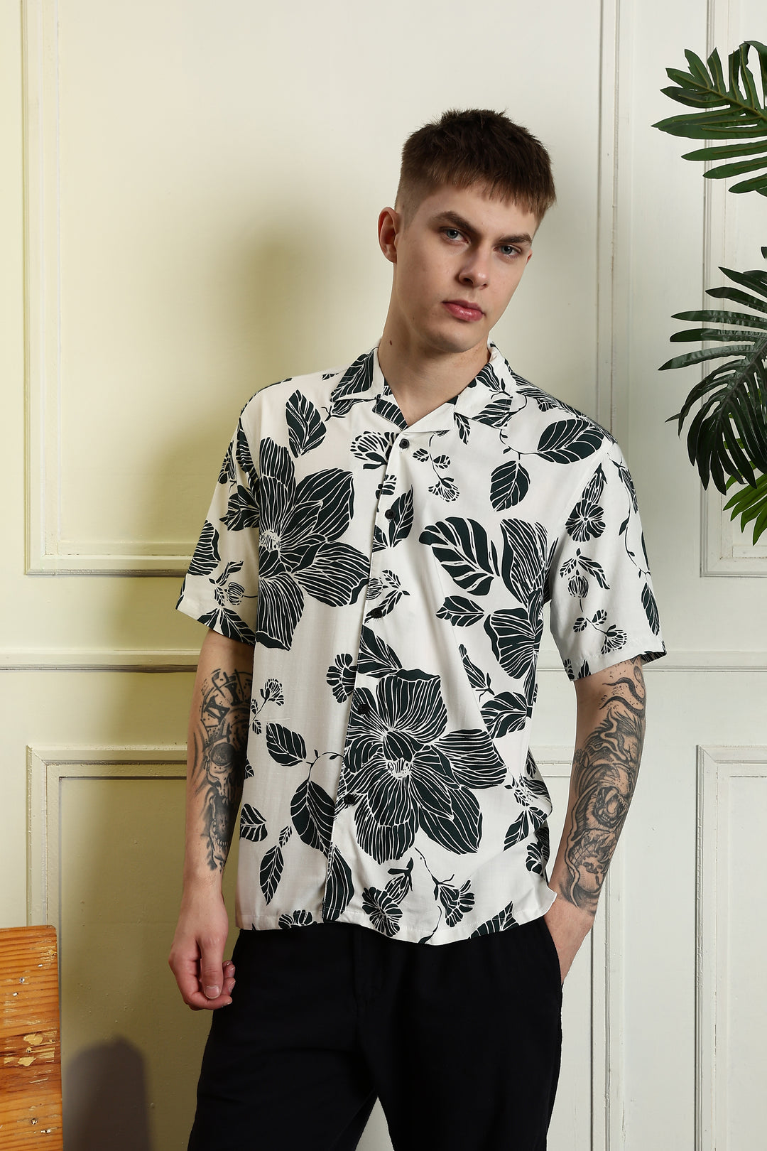 Leaves Cuban Shirt