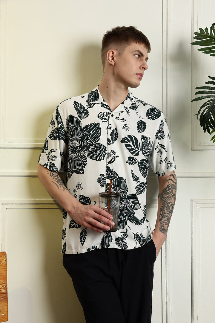 Leaves Cuban Shirt