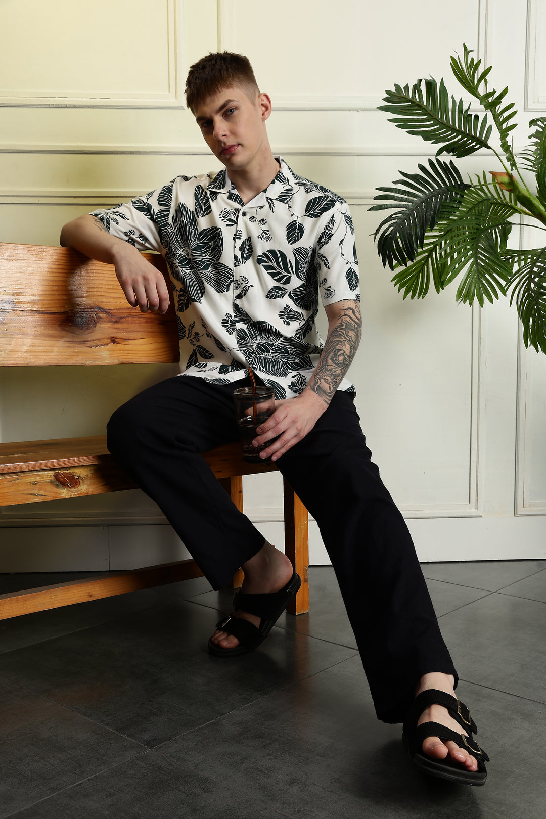 Leaves Cuban Shirt