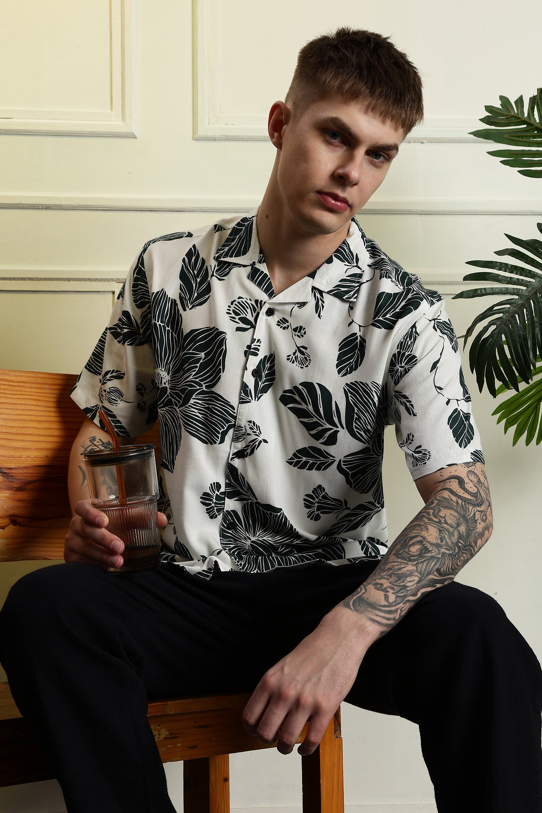 Leaves Cuban Shirt