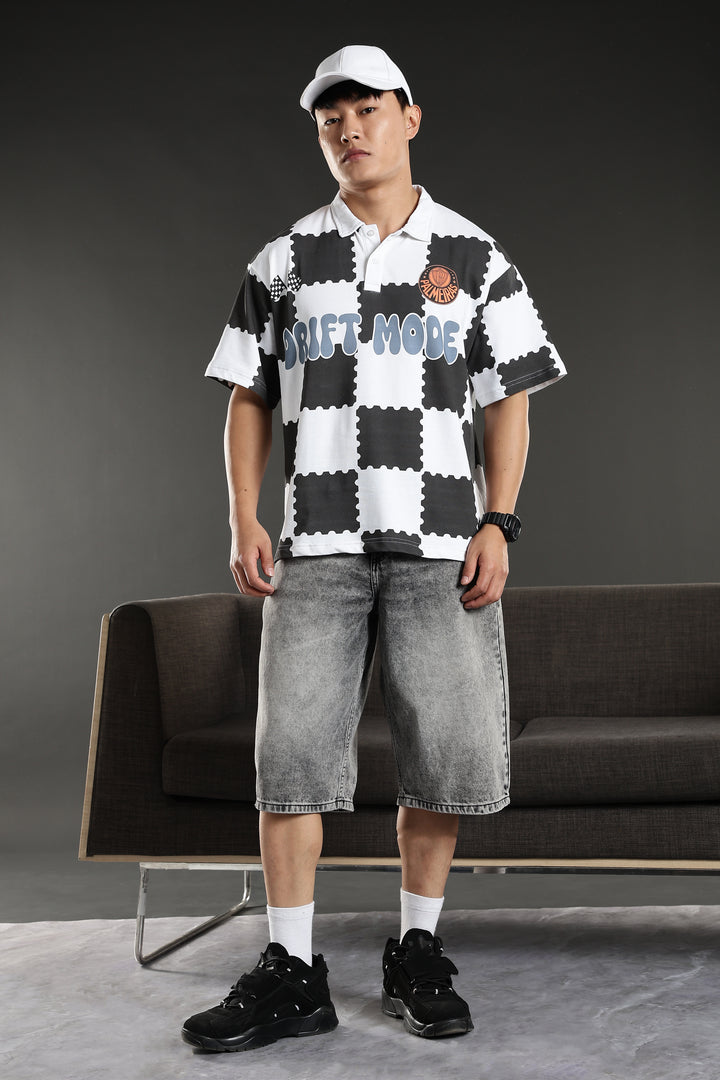 Drift Mode : Oversized Polo Shirt