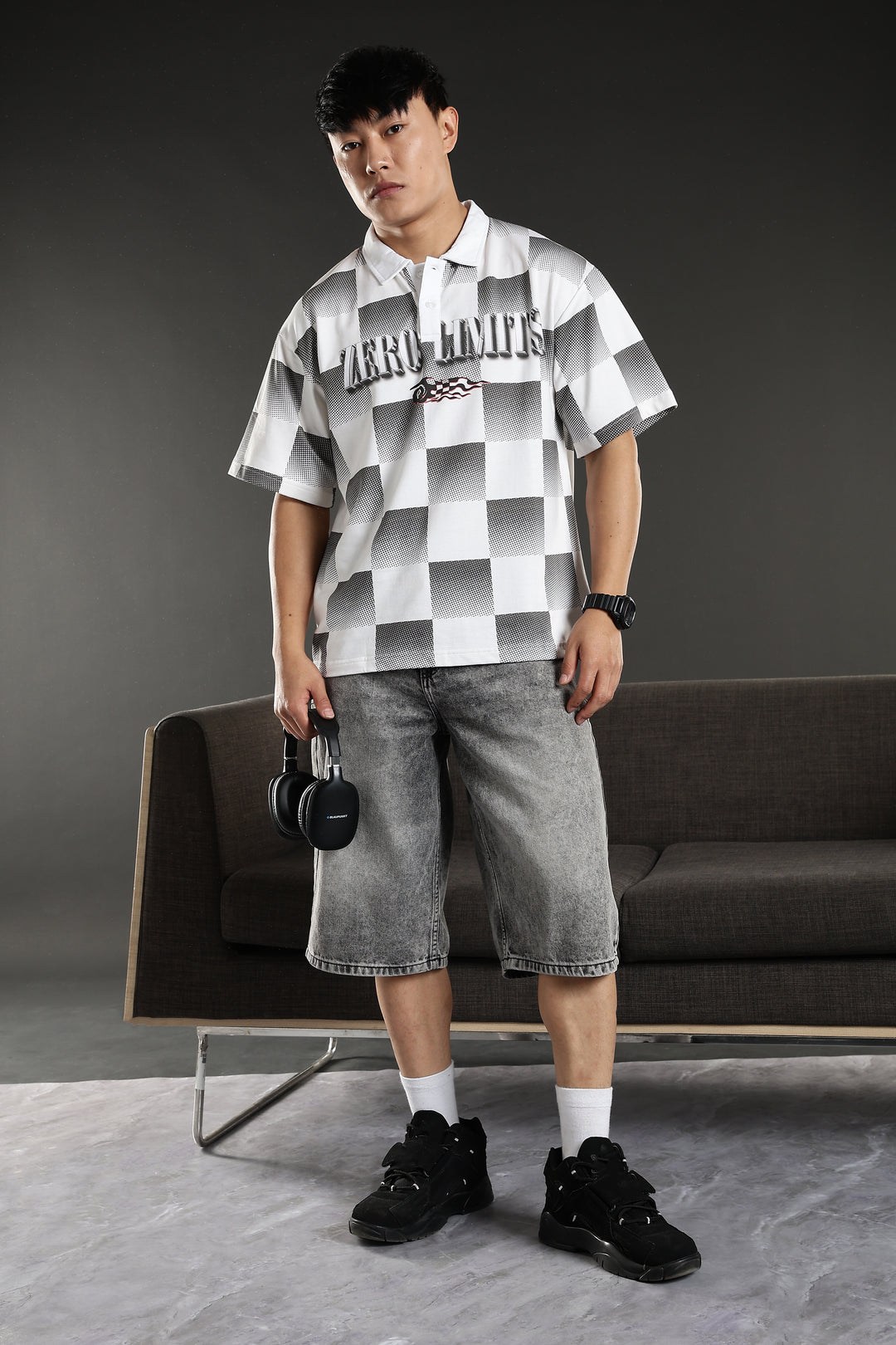 Zero Limits: Oversized Polo Shirt