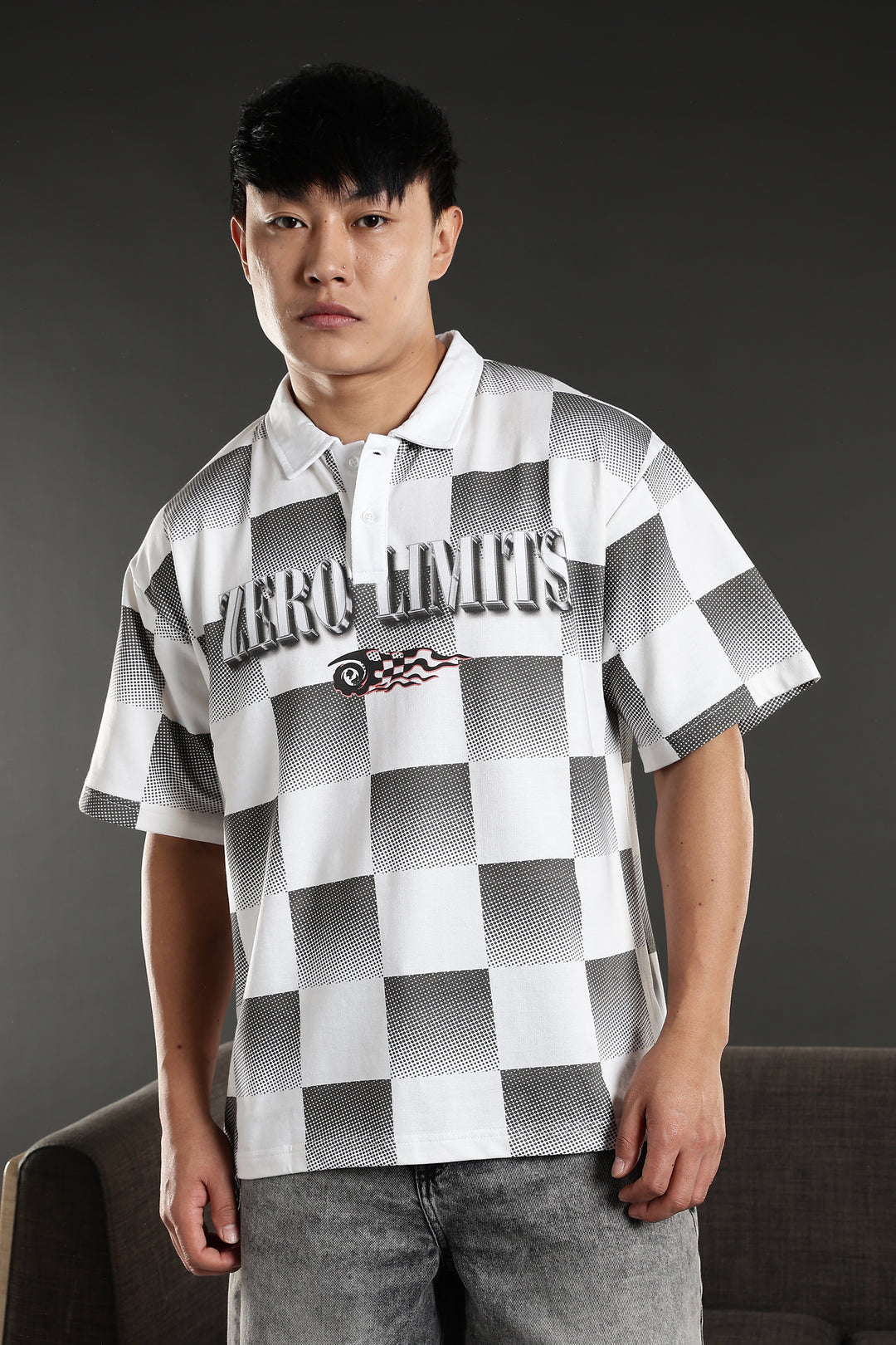 Zero Limits: Oversized Polo Shirt