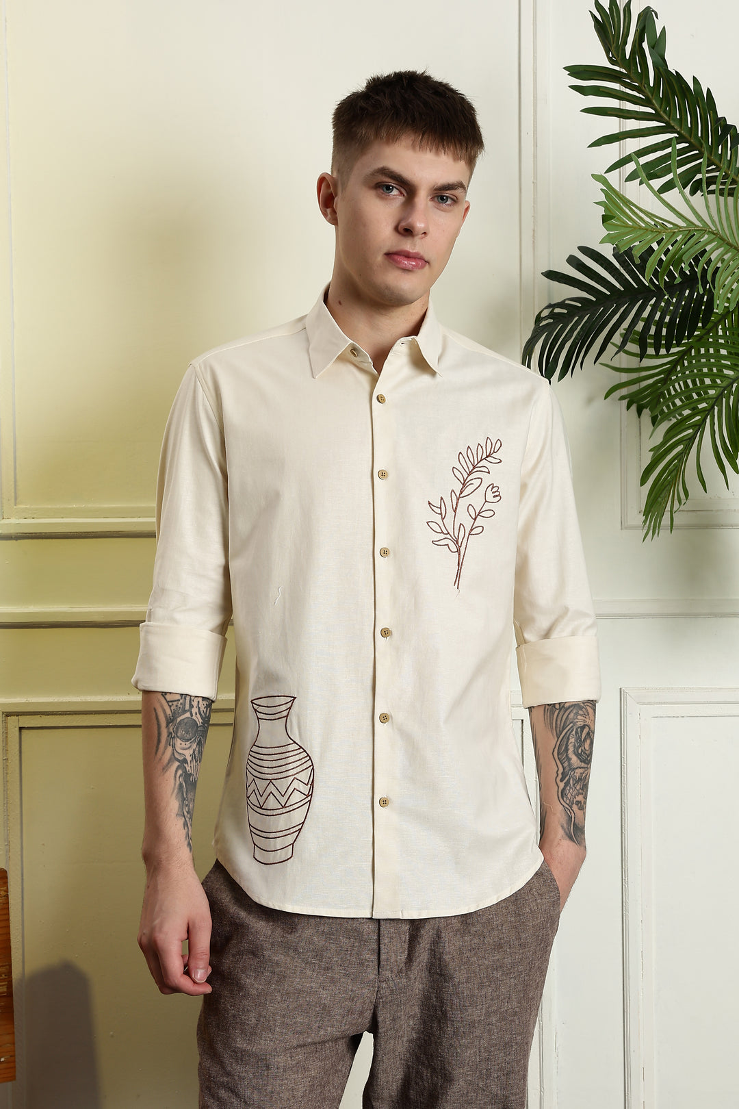 Barley Pop Embroidery Shirt