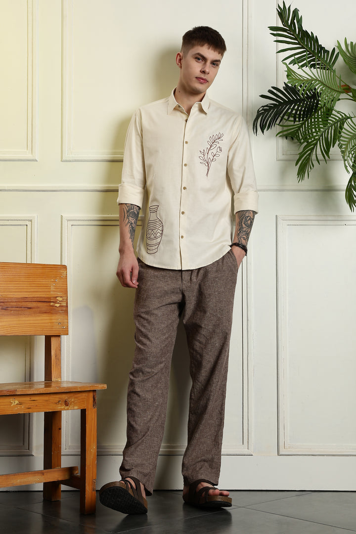 Barley Pop Embroidery Shirt