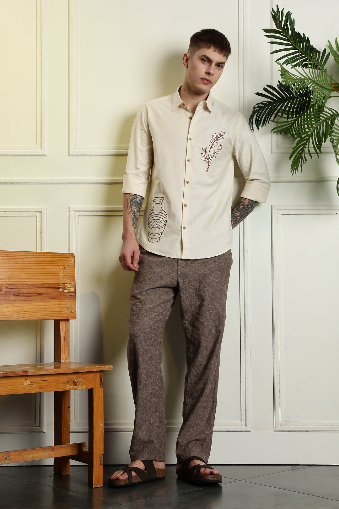 Barley Pop Embroidery Shirt