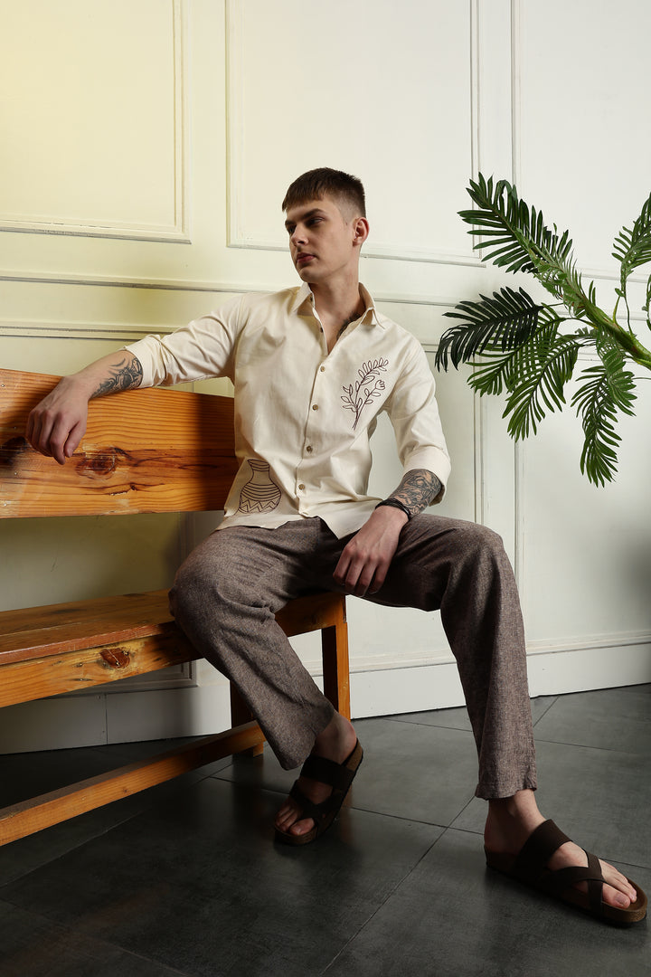 Barley Pop Embroidery Shirt