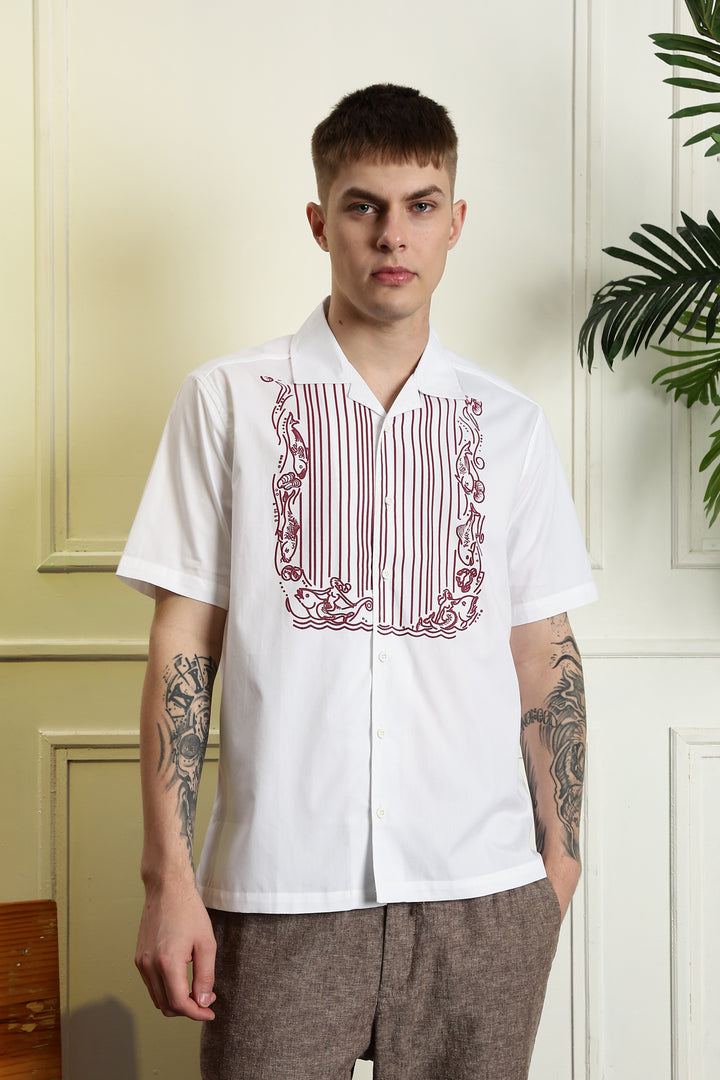 Drape cuban shirt