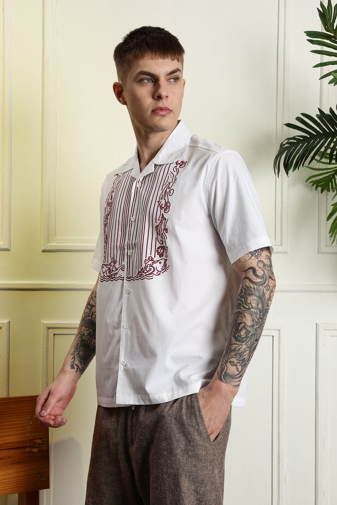 Drape cuban shirt