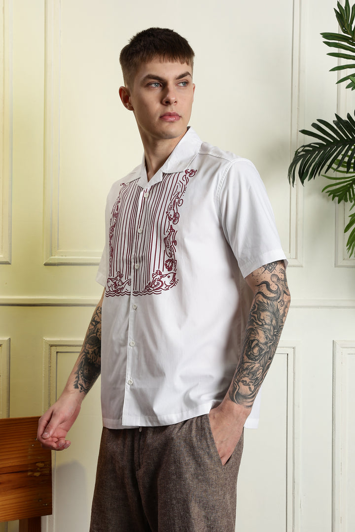 Drape cuban shirt