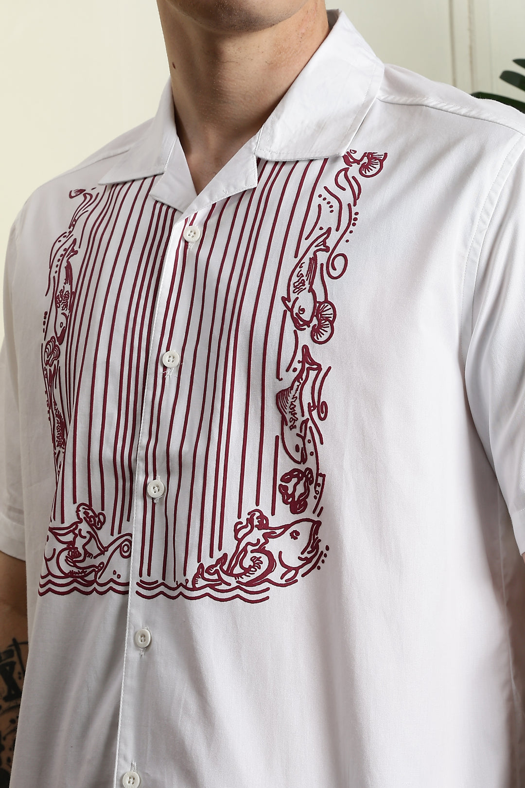 Drape cuban shirt