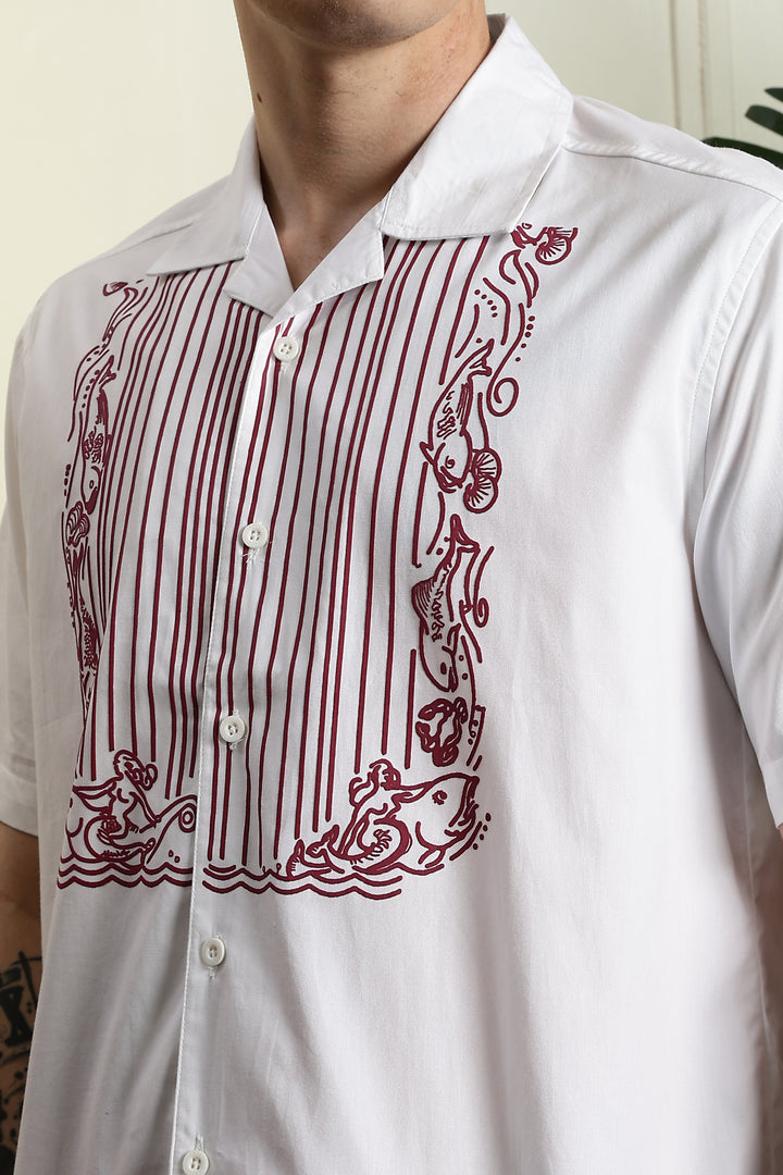 Drape cuban shirt