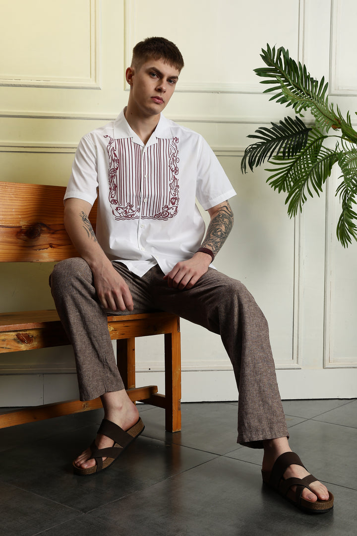 Drape cuban shirt