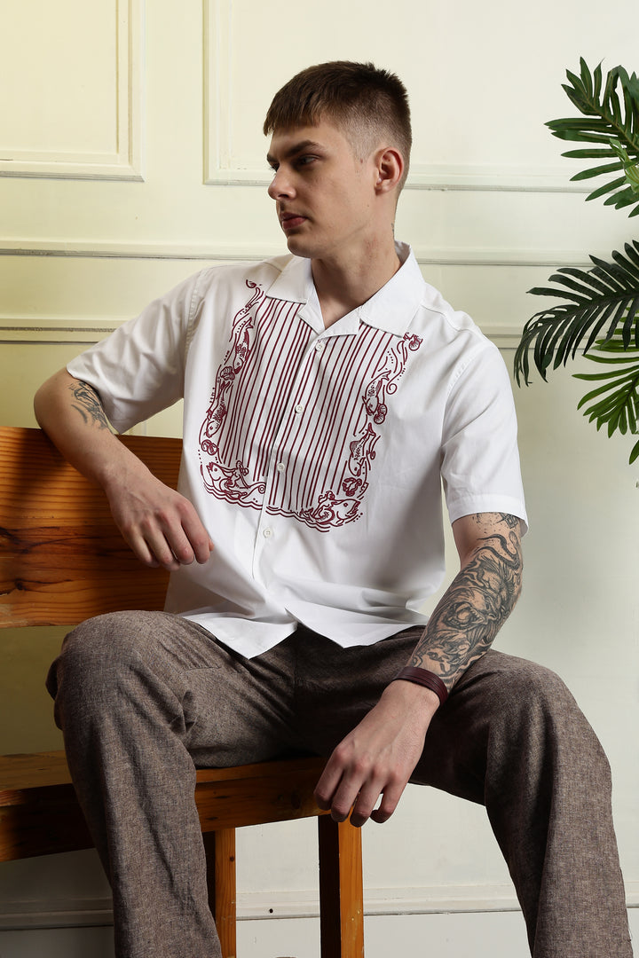 Drape cuban shirt