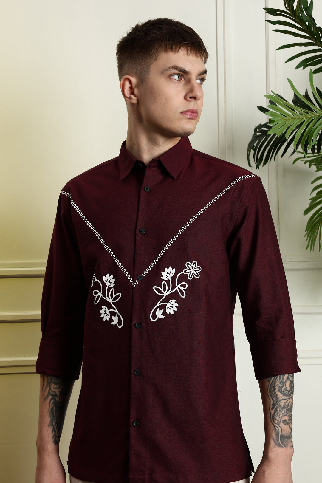 Cast Away maroon Shirt