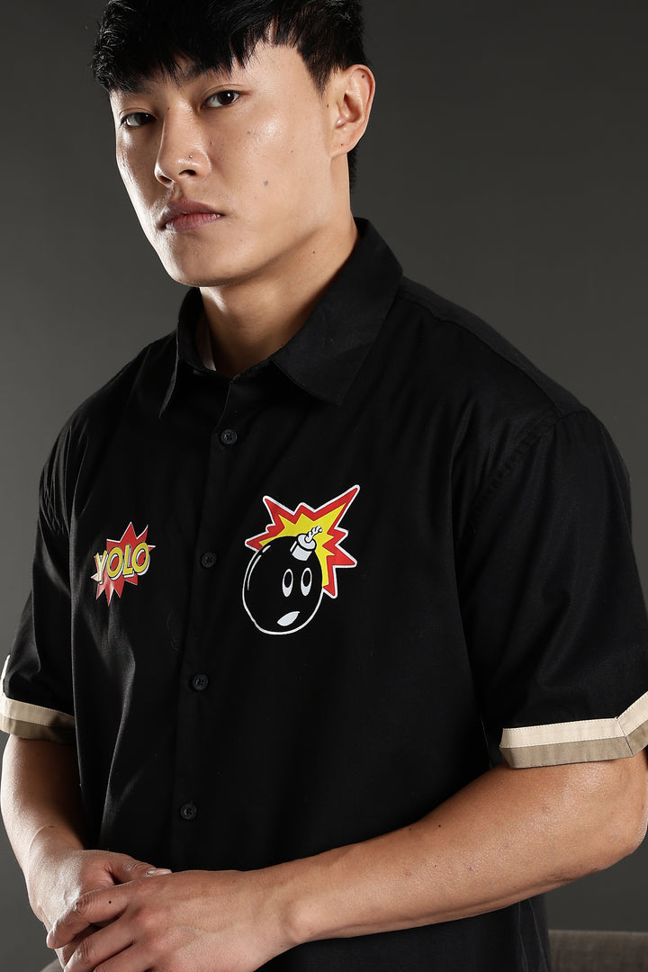 Black Boom: Oversized Cut Shirt