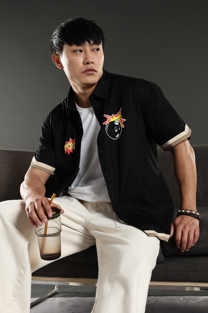 Black Boom: Oversized Cut Shirt