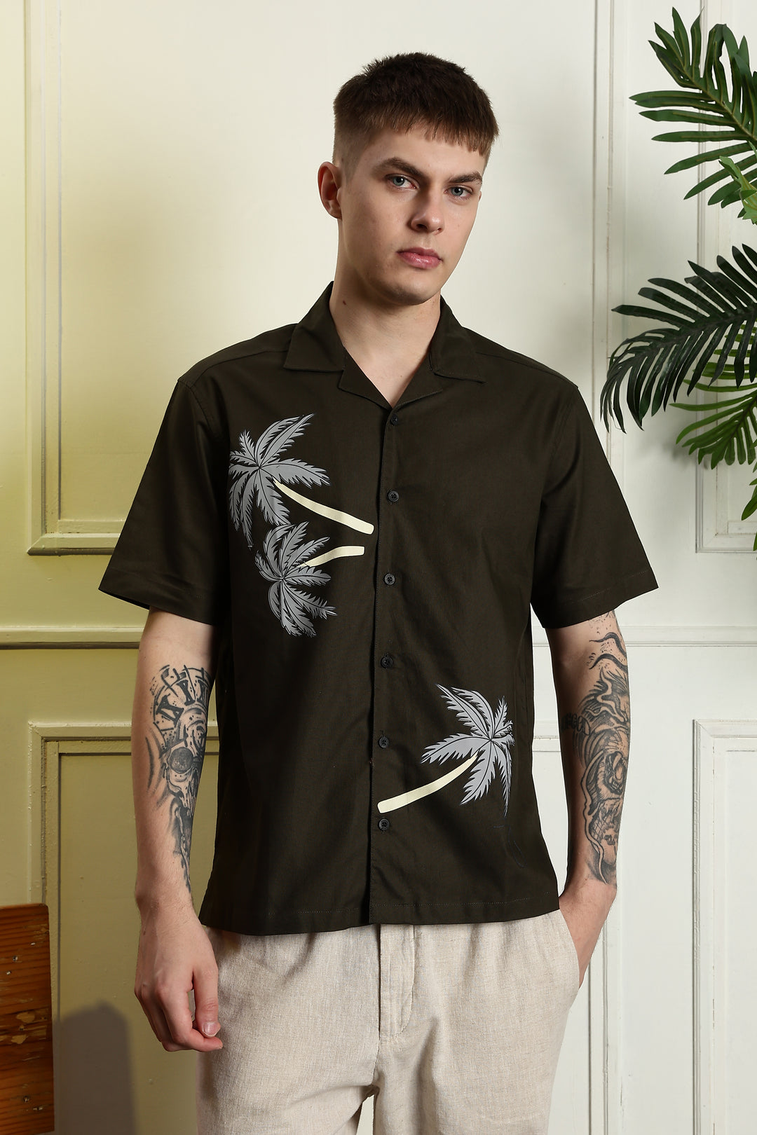 Palm Tree Cuban Shirt