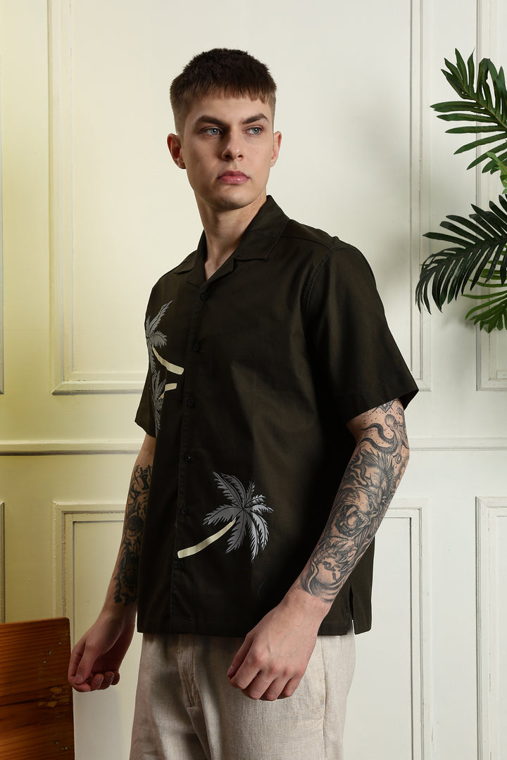 Palm Tree Cuban Shirt